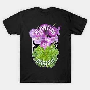 Planting my Garden for keen gardeners modern photo Design T-Shirt